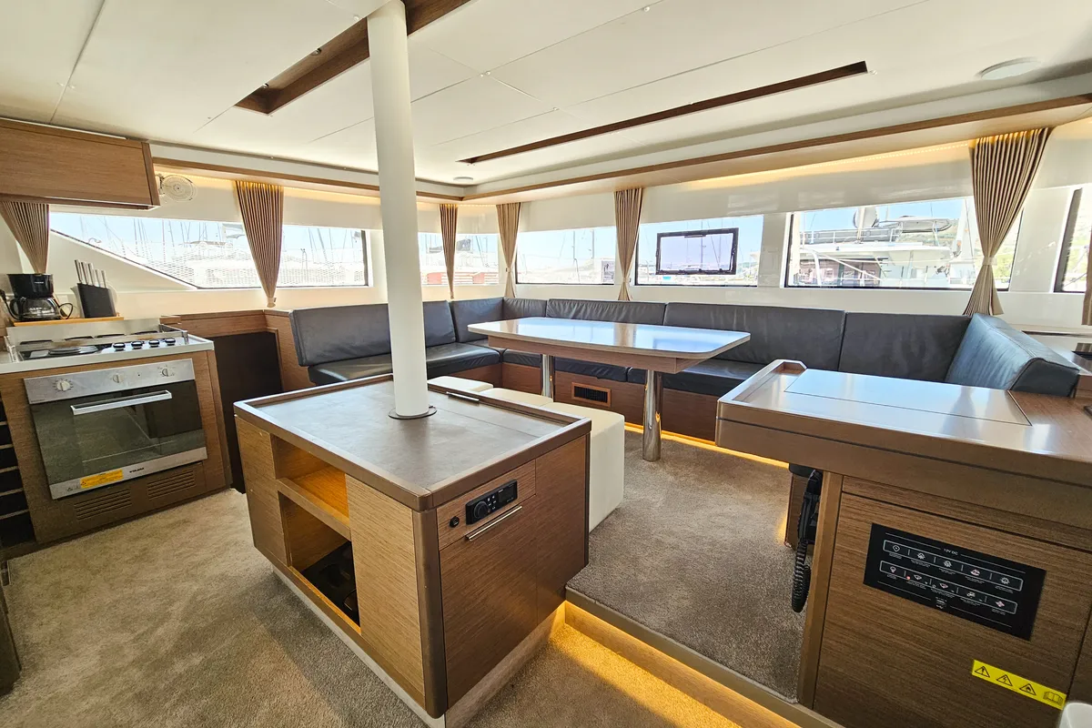 Cabin on Mila, a Lagoon 50 catamaran at Seget Donji, Croatia