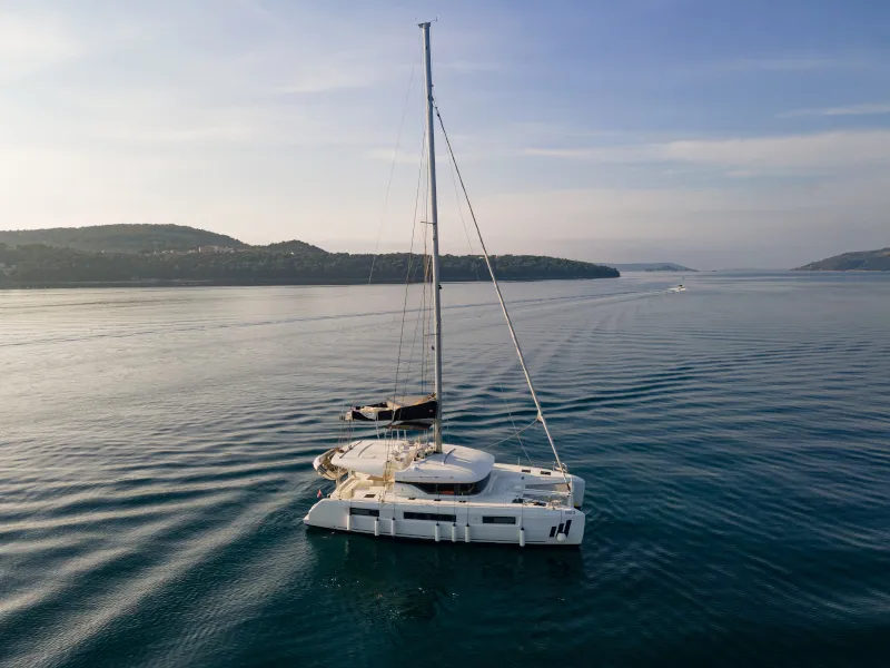 Head on Mila, a Lagoon 50 catamaran at Seget Donji, Croatia
