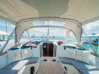 Primus, a Beneteau Oceanis 40.1 sailboat at Pa Khlok, Thailand
