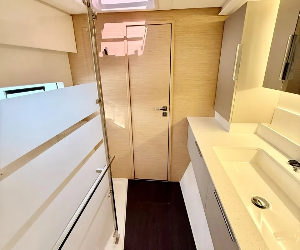 Raven, a Fountaine Pajot FP 44 Maestro catamaran at Road Town, British Virgin Islands