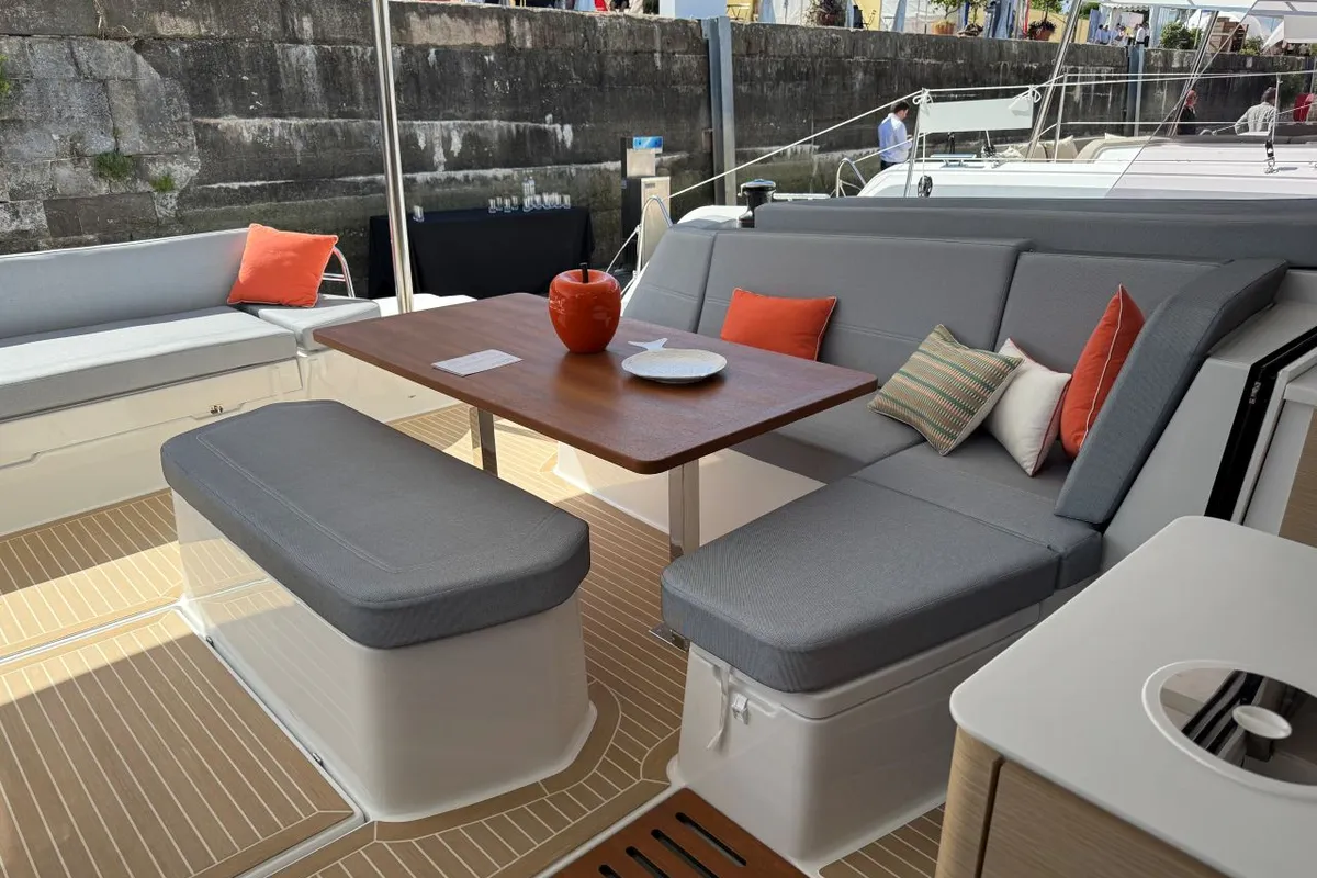 Raven, a Fountaine Pajot FP 44 Maestro catamaran at Road Town, British Virgin Islands