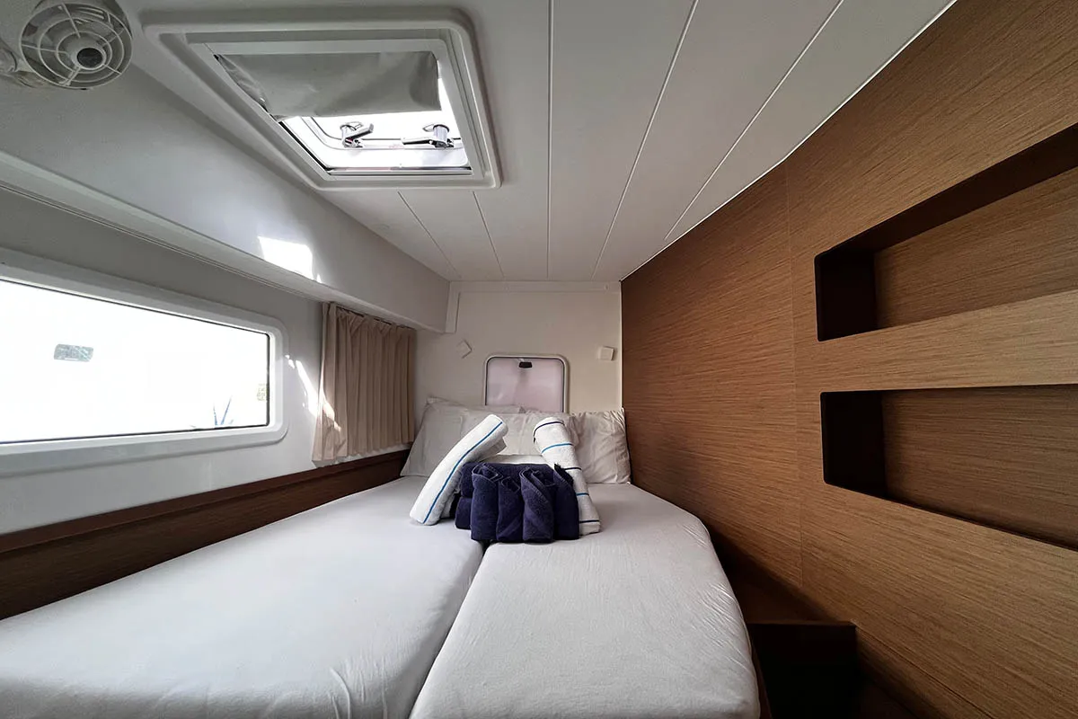 Cabin on Belight , a Lagoon 42 catamaran at Road Town, British Virgin Islands