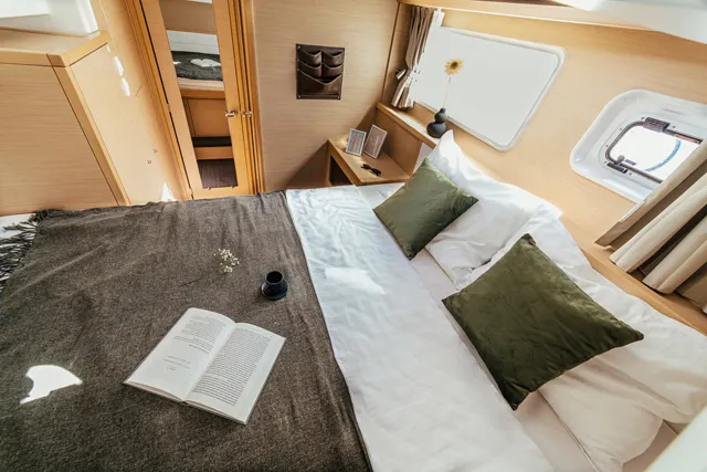 Cabin on NEMO, a Lagoon 39 catamaran at Grad Šibenik, Croatia