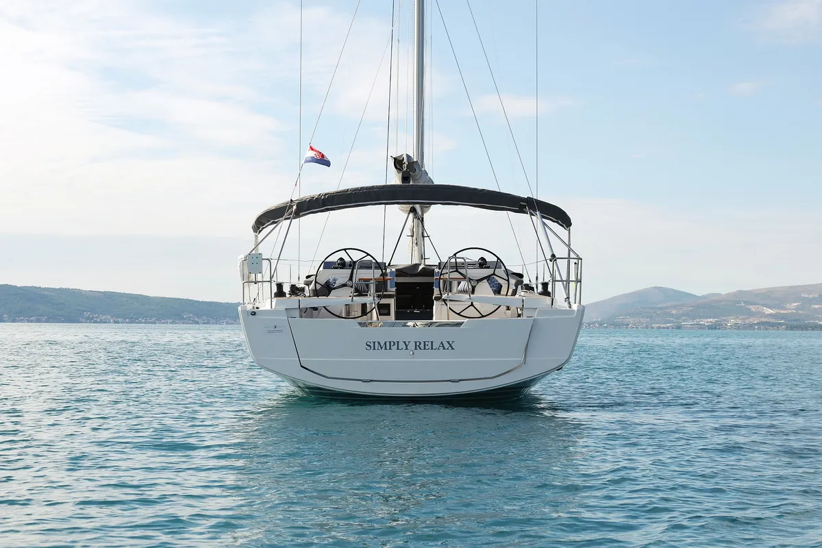 Exterior view of Simply Relax, a Hanse 460 sailboat at Sukošan, Croatia