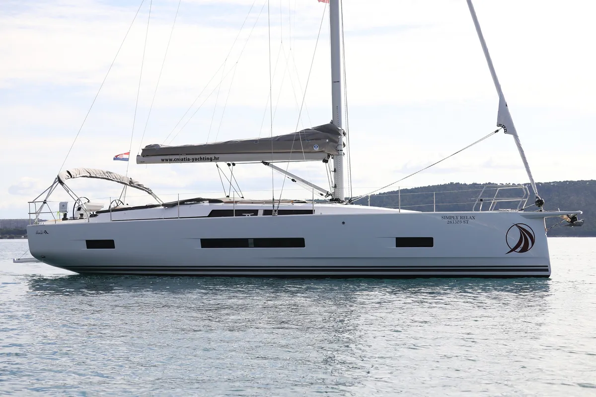 Exterior view of Simply Relax, a Hanse 460 sailboat at Sukošan, Croatia