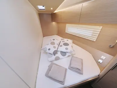 Cabin on Simply Relax, a Hanse 460 sailboat at Sukošan, Croatia