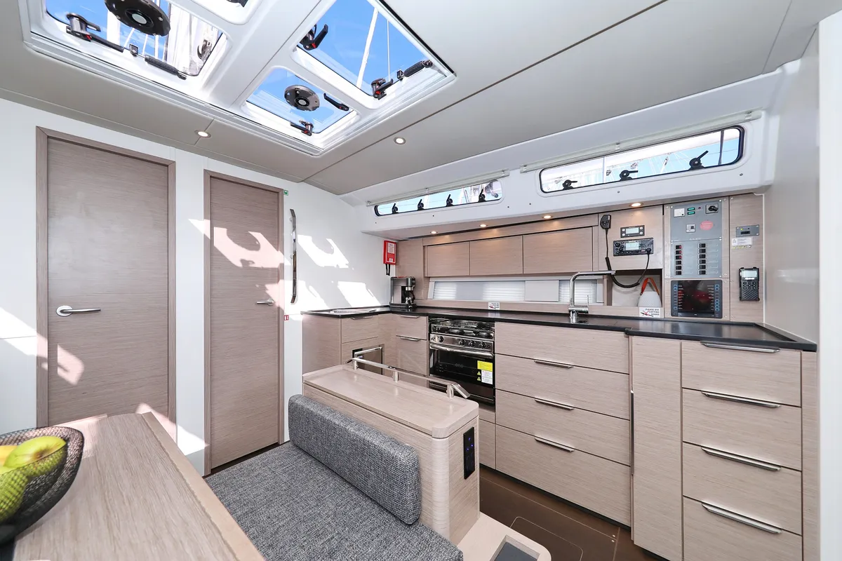 Galley of Simply Relax, a Hanse 460 sailboat at Sukošan, Croatia