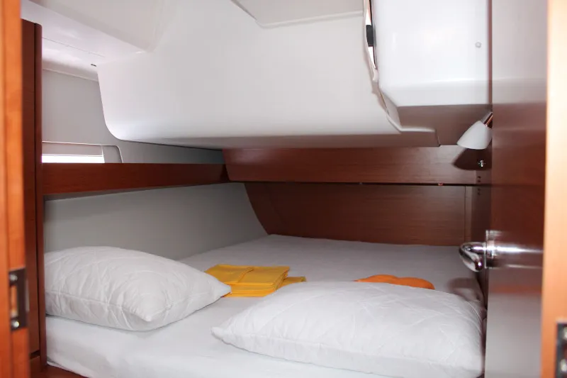 Cabin on Why not 13, a Dufour 460 Grand Large sailboat at Municipal Unit of Lefkada, Greece