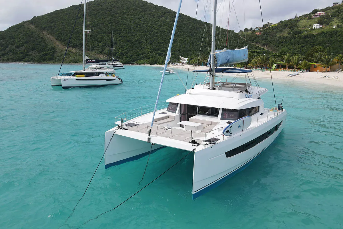 REMOte Parking, a Bali 5.4 catamaran at Road Town, British Virgin Islands