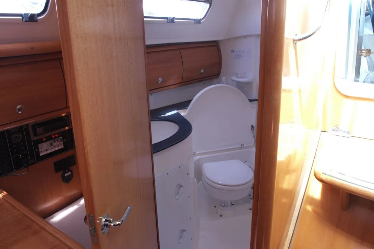 Head on Sea Star, a Bavaria 32 sailboat at Primošten, Croatia