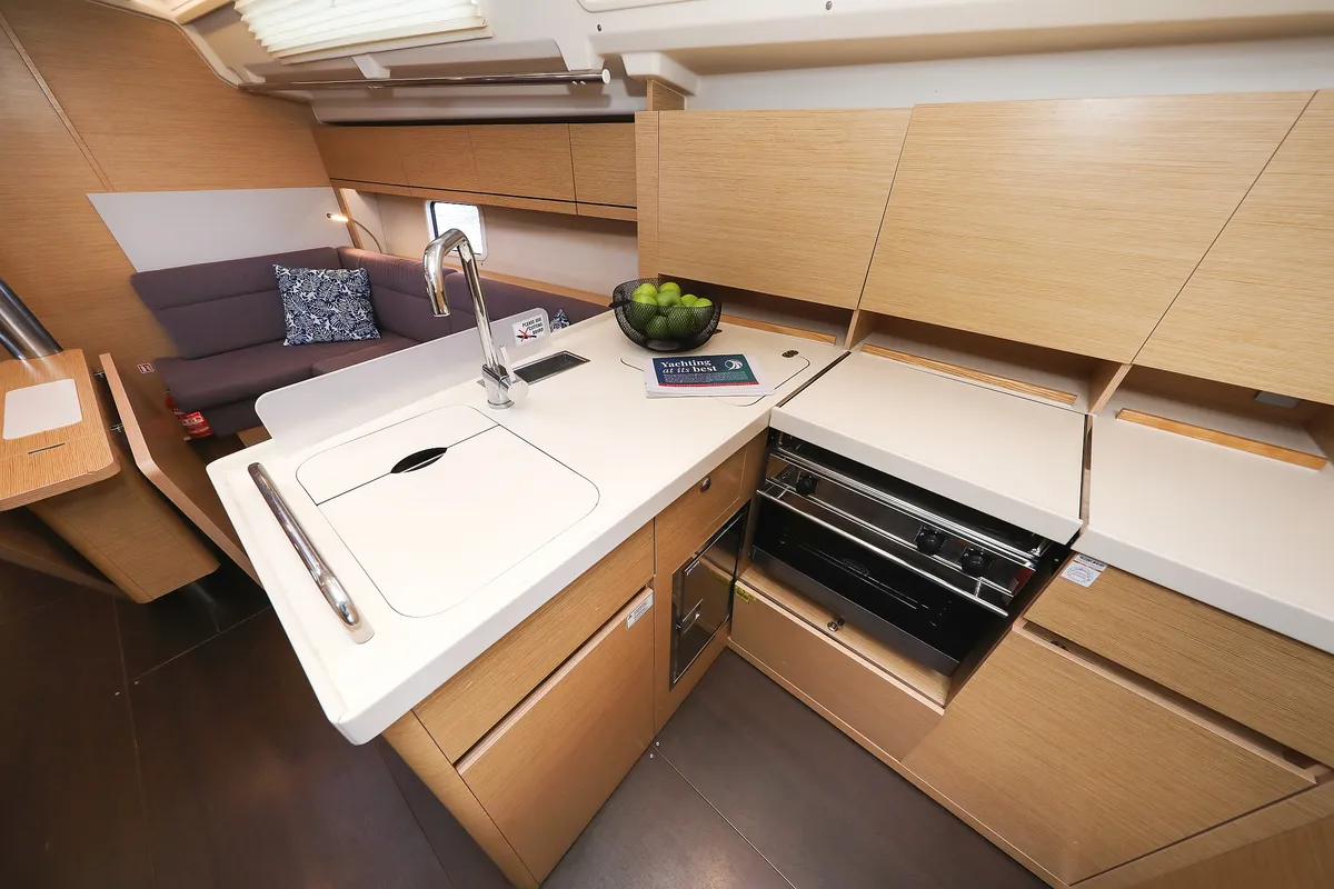 Galley of Blue Eagle, a Hanse 418 sailboat at Grad Kaštela, Croatia