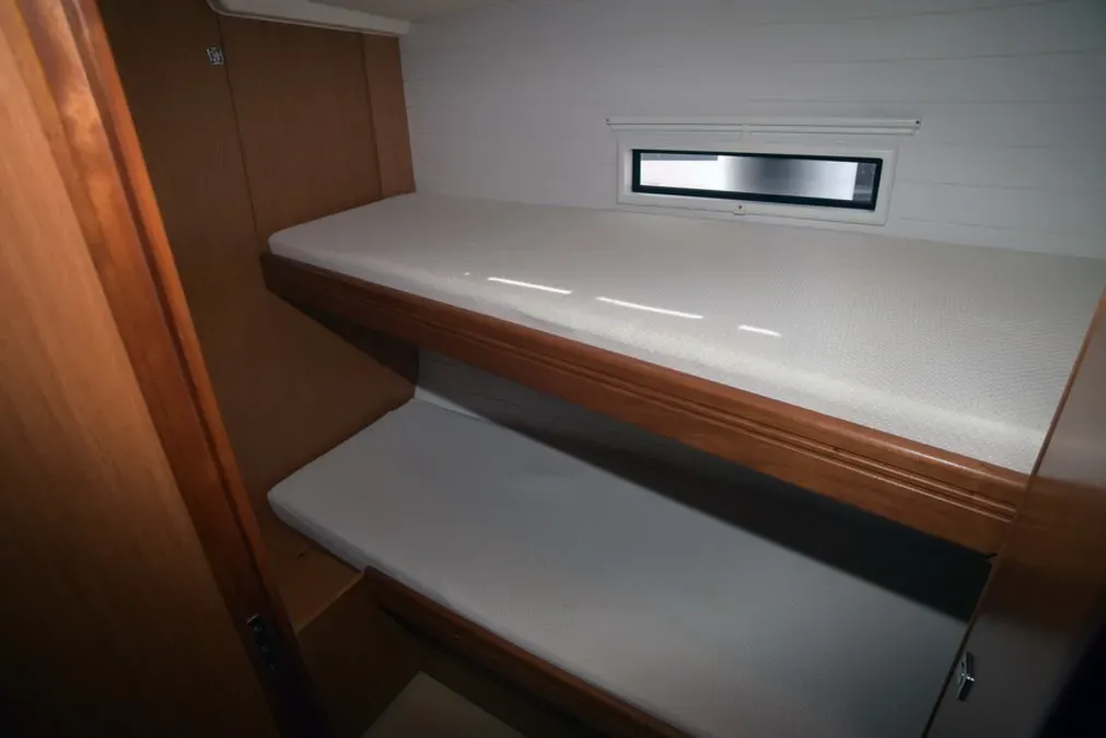 Cabin on Agamemnon, a Bavaria Cruiser 56 sailboat at Kavala, Greece