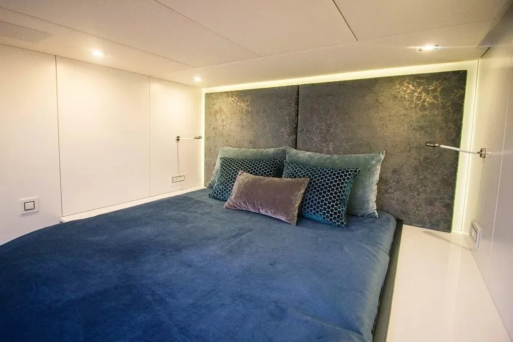 Cabin on Liberta, a Sunreef 50 catamaran at Alameda, United States