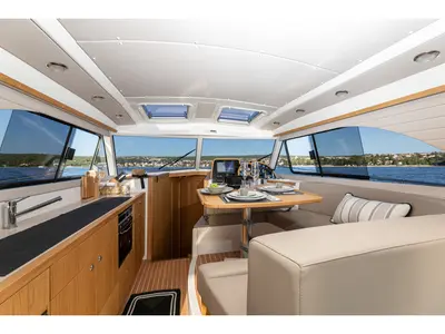 Salon of Gaja, a SAS - Vektor Adriana 36 motorboat at Novi Vinodolski, Croatia