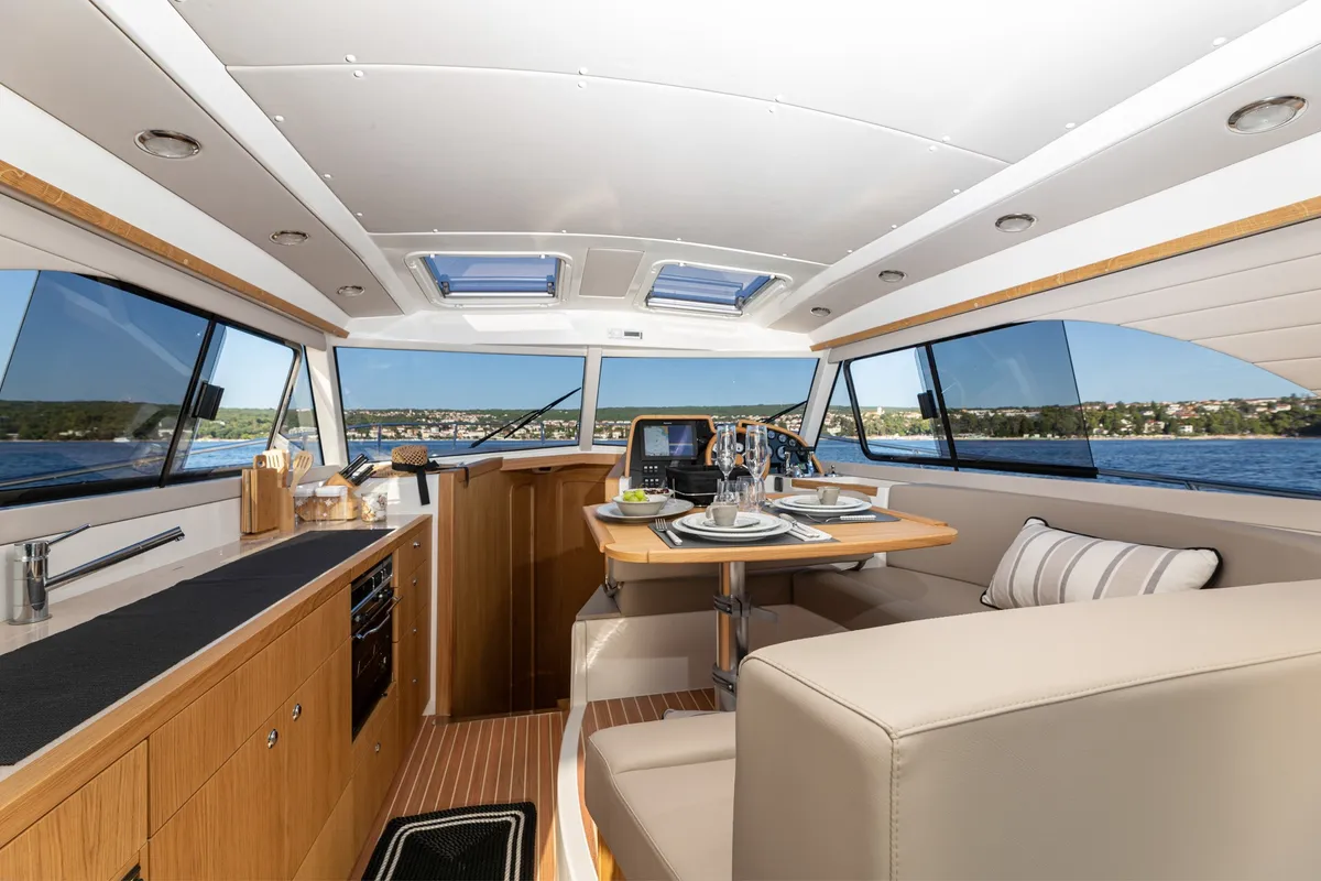 Salon of Gaja, a SAS - Vektor Adriana 36 motorboat at Novi Vinodolski, Croatia