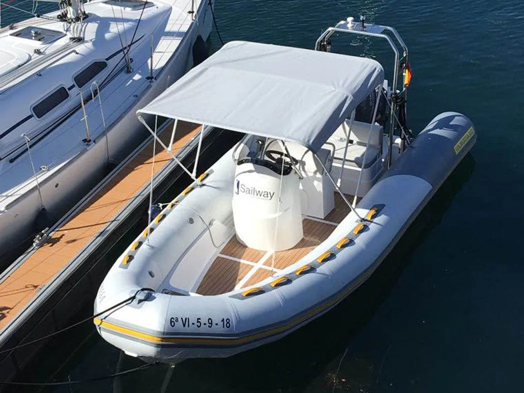 Exterior view of Gulet Vanguard DR-560, a motorboat at Vigo, Spain