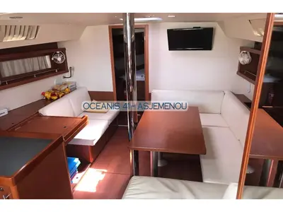 Salon of Comfort, a Beneteau Oceanis 41 sailboat at Kontokali, Greece