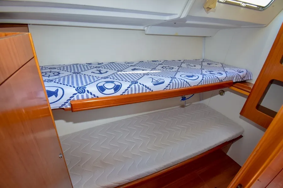 Cabin on Filyos, a Beneteau Cyclades 50.5 sailboat at Marmaris, Turkey