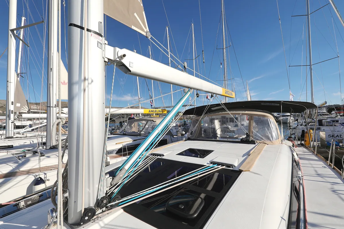 Horido, a Dufour 460 GL sailboat at Grad Trogir, Croatia