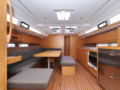 Salon of Horido, a Dufour 460 GL sailboat at Grad Trogir, Croatia