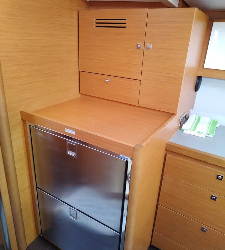 Galley of Triumph, a Dufour 430 sailboat at Kontokali, Greece