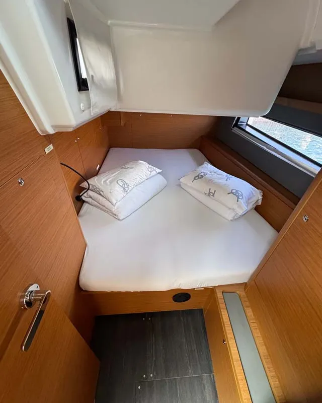 Cabin on Aventura, a Dufour 41 sailboat at Grad Trogir, Croatia