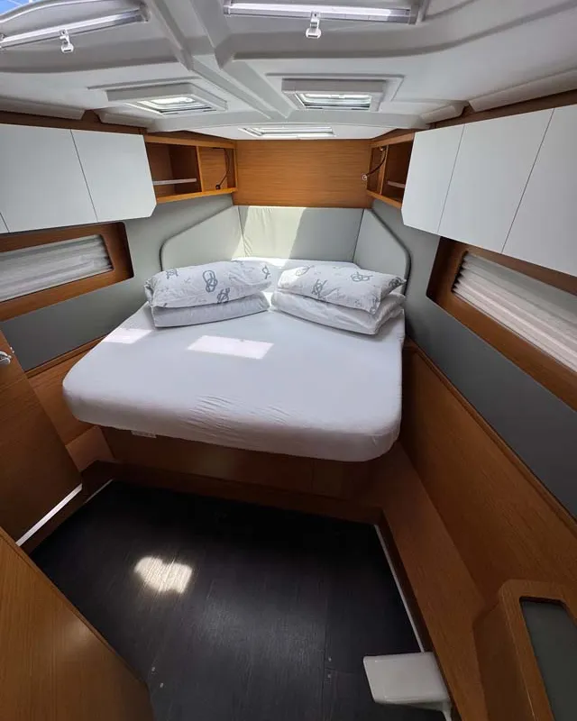 Cabin on Aventura, a Dufour 41 sailboat at Grad Trogir, Croatia