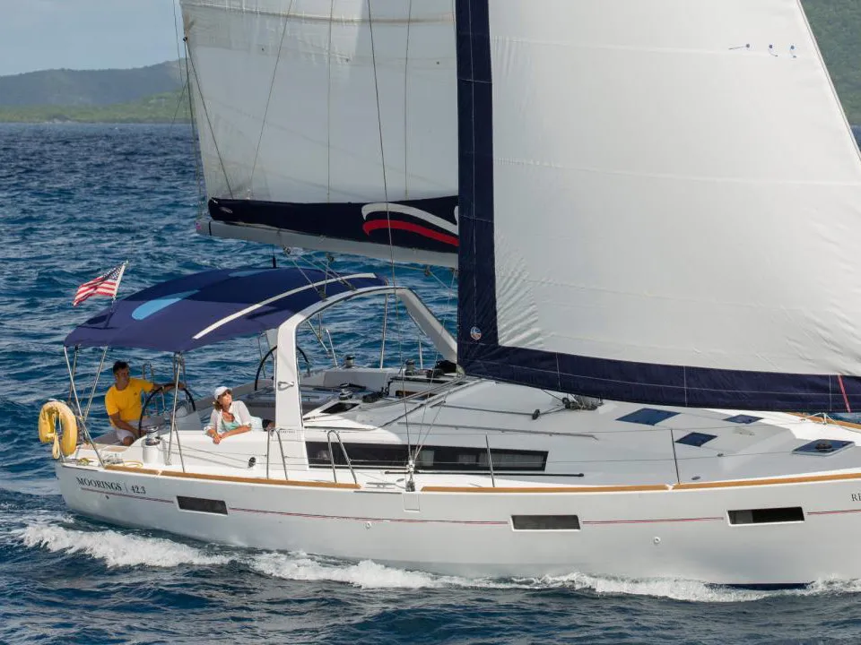 Exterior view of Oceanis 40.1 Club, a Beneteau Oceanis 40.1 sailboat at Procida, Italy
