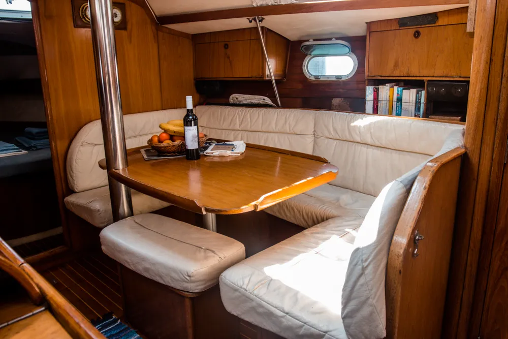 Salon of Sophia, a Jeanneau Sun Odyssey 33 sailboat at Volos Municipality, Greece