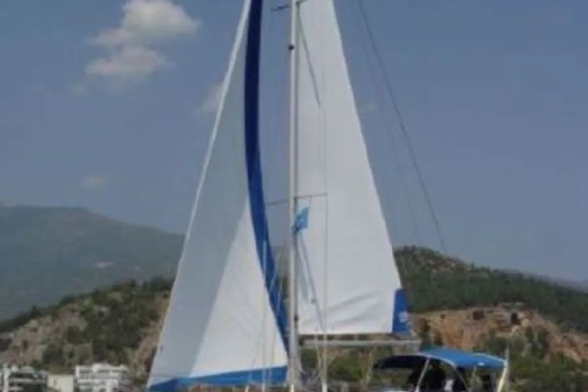 Exterior view of Sophia, a Jeanneau Sun Odyssey 33 sailboat at Volos Municipality, Greece