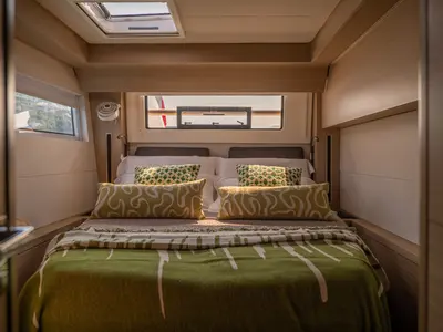 Cabin on Sailuxe - Clementina, a Lagoon 51 catamaran at Salerno, Italy