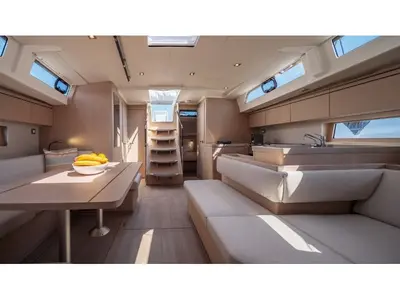 Salon of All Blue II, a Beneteau Oceanis 51.1 sailboat at Municipal Unit of Lefkada, Greece