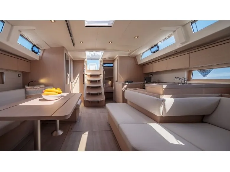 Salon of All Blue II, a Beneteau Oceanis 51.1 sailboat at Municipal Unit of Lefkada, Greece