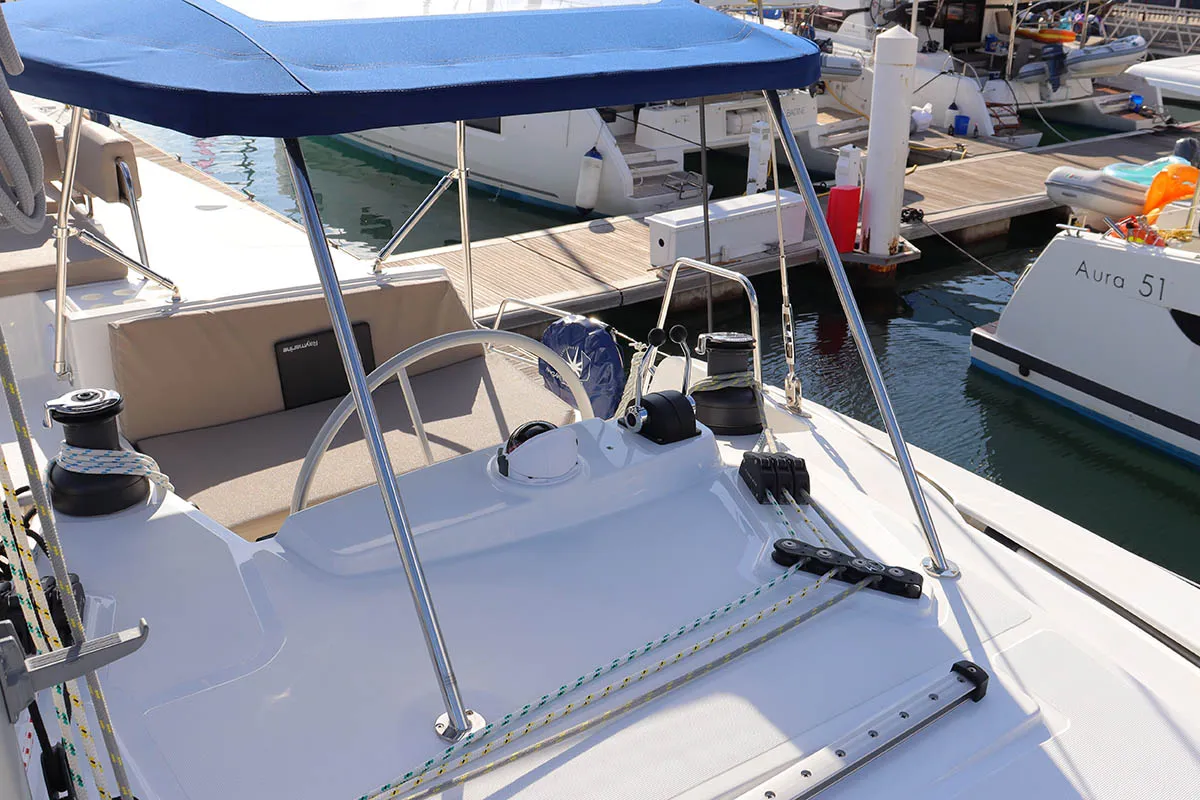 Seas Another Day, a Bali 4.4 catamaran at Road Town, British Virgin Islands