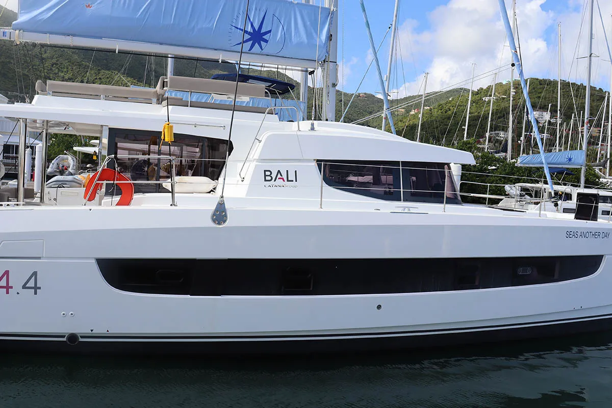 Seas Another Day, a Bali 4.4 catamaran at Road Town, British Virgin Islands