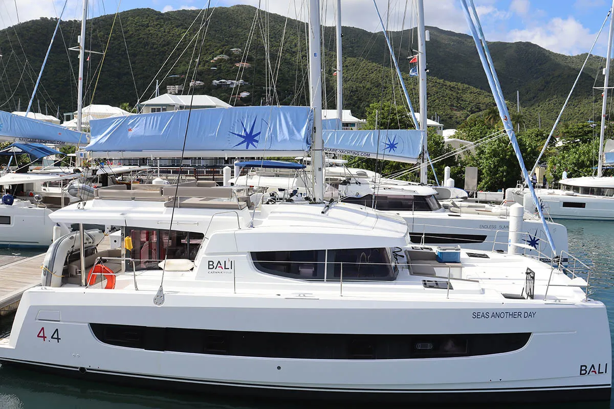 Seas Another Day, a Bali 4.4 catamaran at Road Town, British Virgin Islands