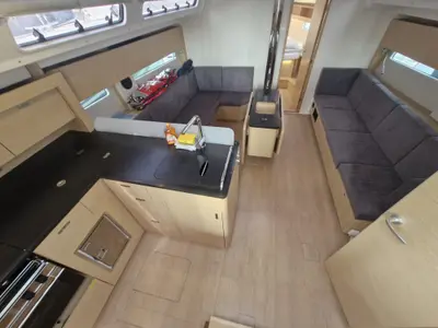 Cabin on Marius, a Hanse 410 sailboat at Grad Pula, Croatia