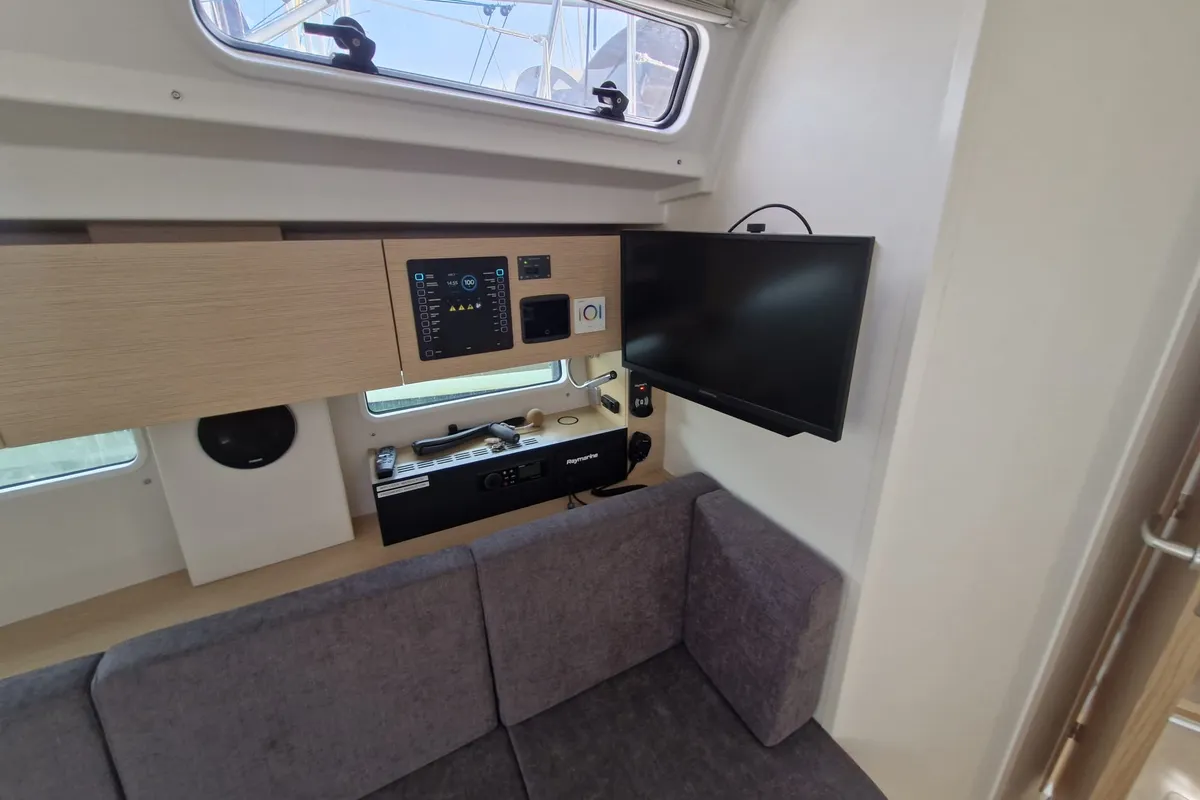 Salon of Marius, a Hanse 410 sailboat at Grad Pula, Croatia