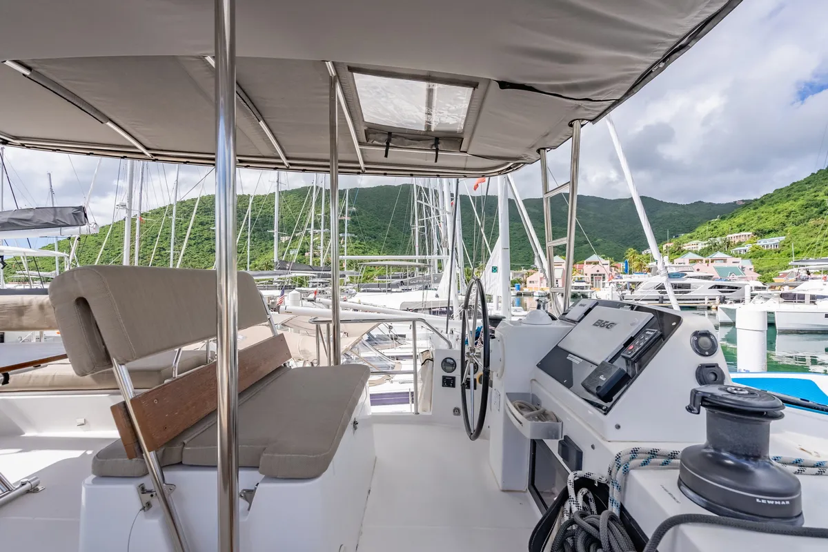 Luna, a Nautitech 46 Fly catamaran at Road Town, British Virgin Islands