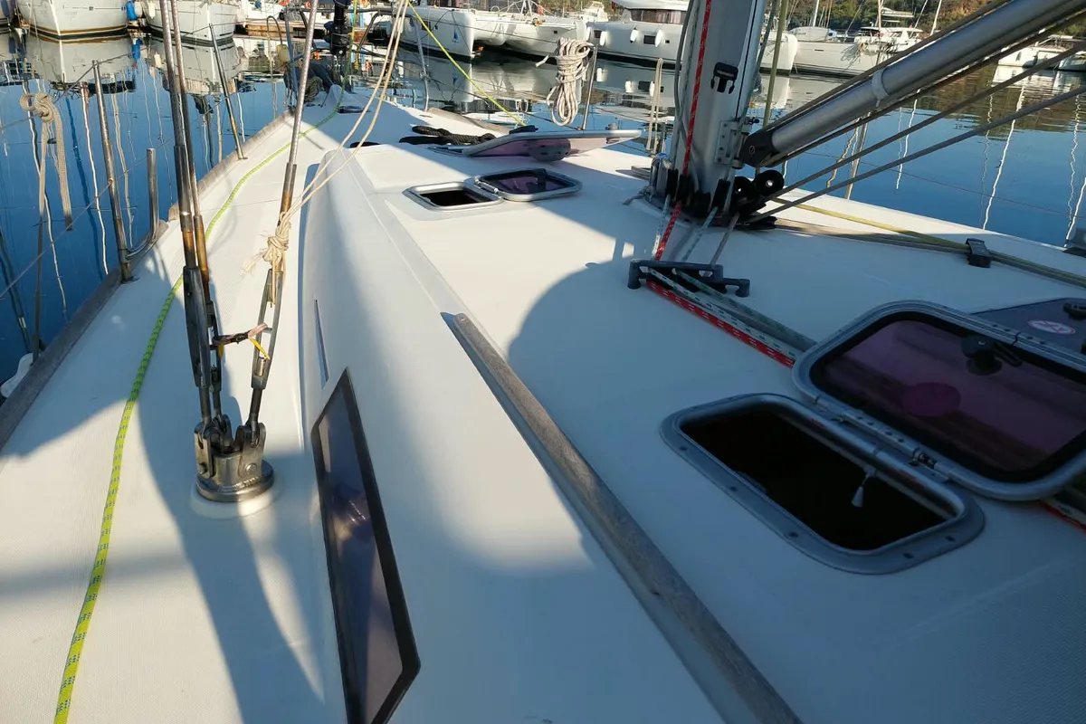 Esen Mila, a Dufour 425 GL sailboat at Fethiye, Turkey