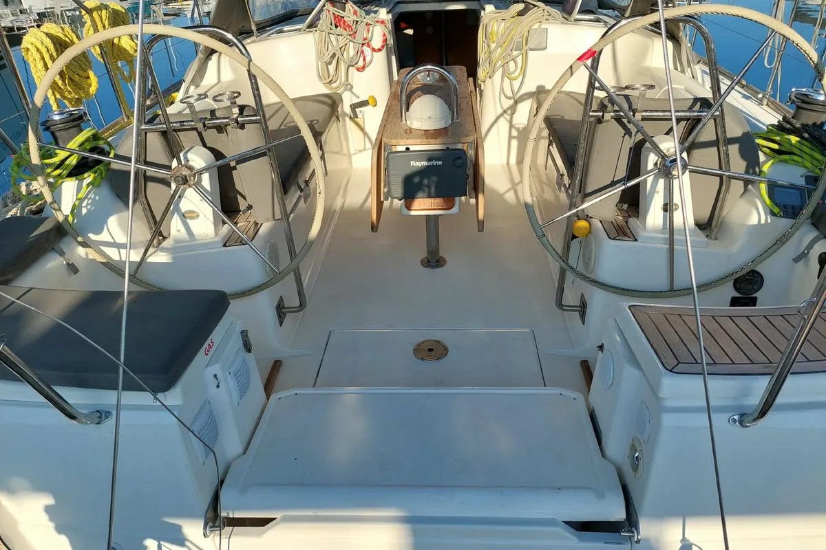 Esen Mila, a Dufour 425 GL sailboat at Fethiye, Turkey