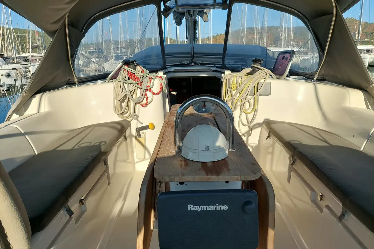 Esen Mila, a Dufour 425 GL sailboat at Fethiye, Turkey