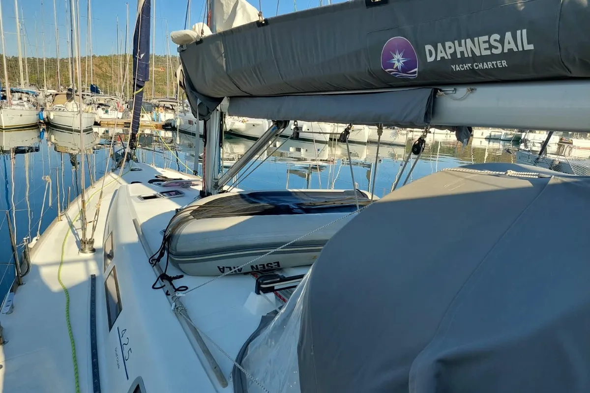 Esen Mila, a Dufour 425 GL sailboat at Fethiye, Turkey