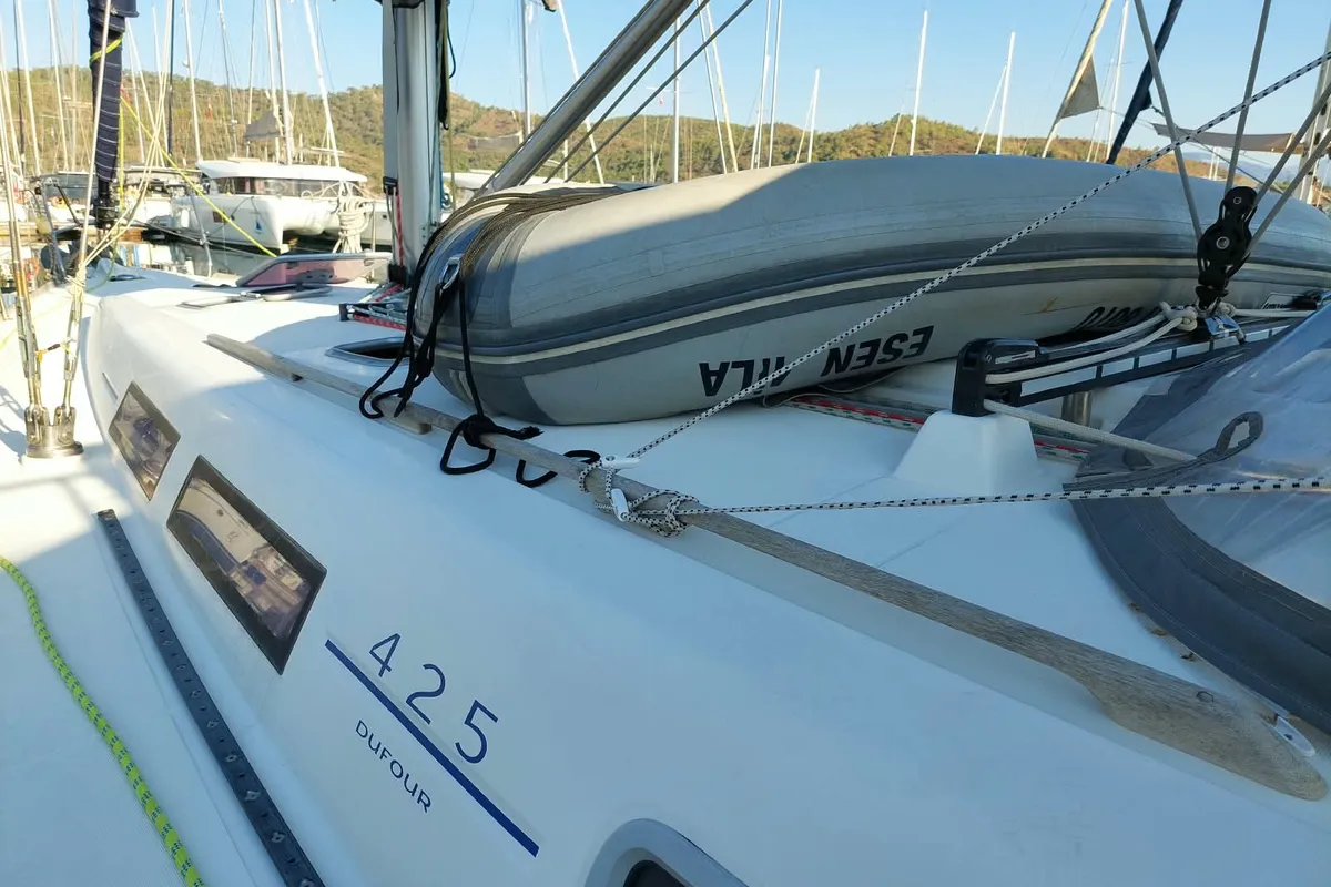 Esen Mila, a Dufour 425 GL sailboat at Fethiye, Turkey