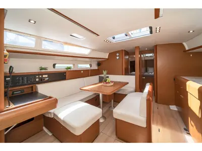 Sirius, a Jeanneau Sun Odyssey 479 sailboat at Rhodes, Greece