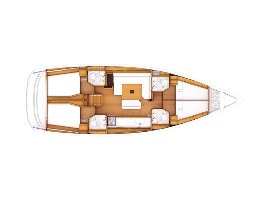 Sirius, a Jeanneau Sun Odyssey 479 sailboat at Rhodes, Greece