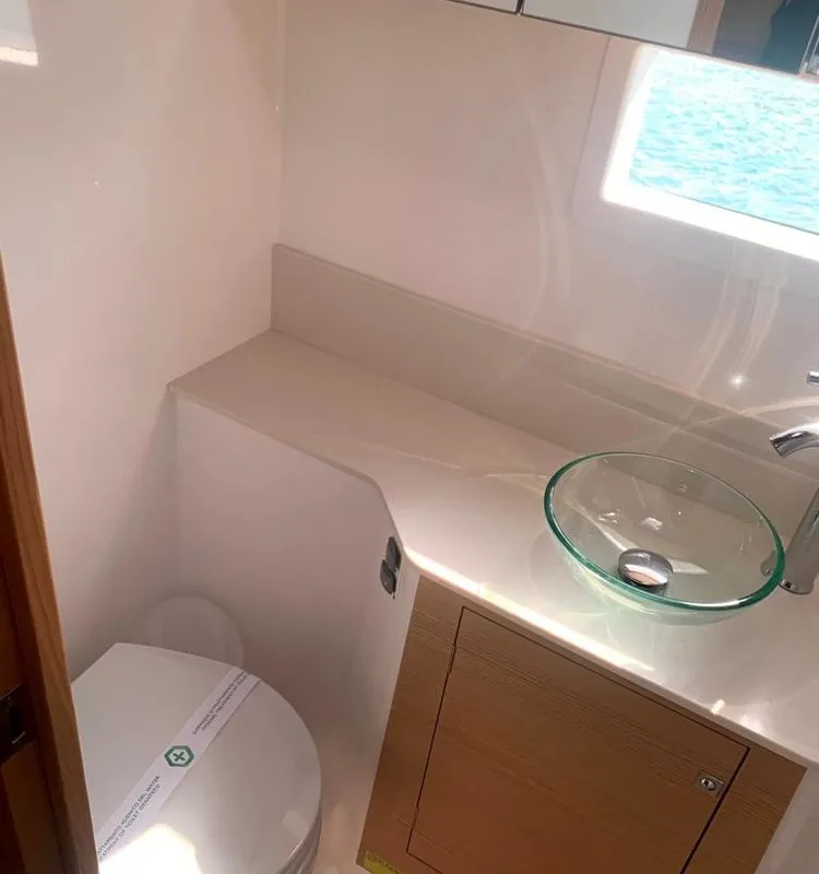 Paradise Planet, a Dufour 48 Catamaran catamaran at Marsala, Italy
