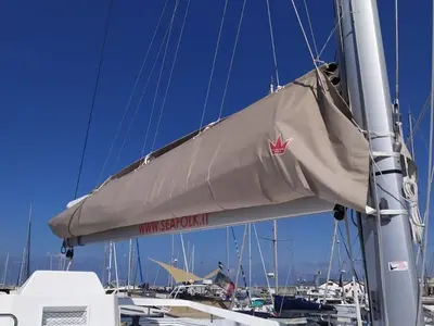 Paradise Planet, a Dufour 48 Catamaran catamaran at Marsala, Italy