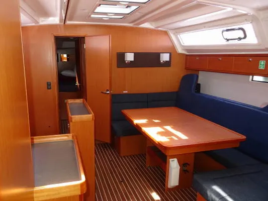 Salon of Rea, a Bavaria Cruiser 46 sailboat at Municipal Unit of Lefkada, Greece