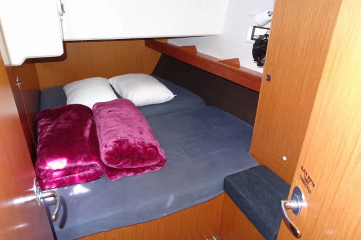 Cabin on Rea, a Bavaria Cruiser 46 sailboat at Municipal Unit of Lefkada, Greece